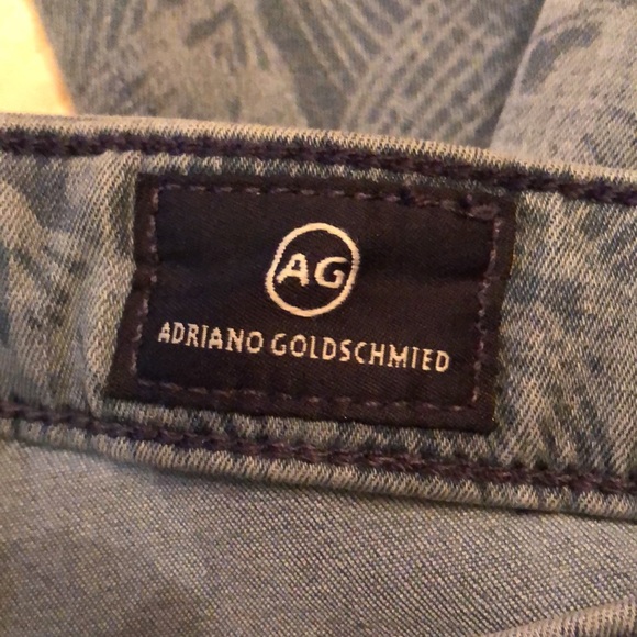 🪭AG Classic pockets fan print Super Skinny Ankle legging - Picture 5 of 9